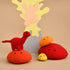 DASHDU - Distinguished Dino - Mini Red Felt Dinosaur